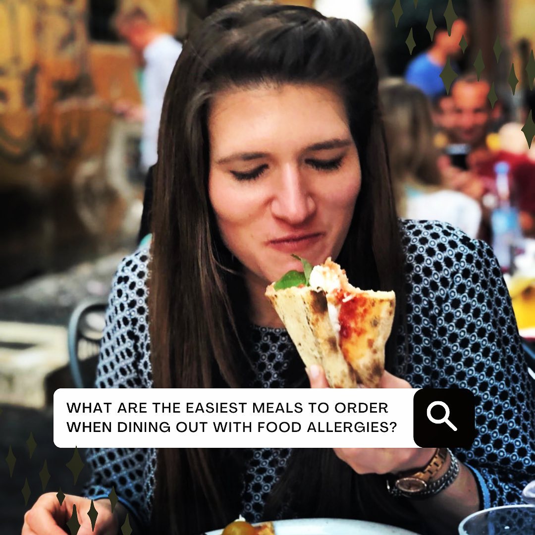 WHAT ARE THE EASIEST MEALS TO ORDER WHEN DINING OUT WITH FOOD ALLERGIES? • This answer will be different for everyone because it depends on what allergens you are avoiding. However, what is the same for all of us is that we should have a few ‘go-to’ meal ideas in mind that are easy and safe options for when we dine out. 
⁣
For me, this often looks like grilled chicken and vegetables, a caprese salad, or simple pasta dish. It could also be pizza or a burger (usually) without the bun. These are meals that are often safe or can be made safely for me. I always aim to try different dishes when I can, but having some easy ‘go-to’ options is helpful when I can’t as easily choose something else. ⁣
⁣
I’ve had a lot of interest and questions about my “Dining Out with Food Allergies” course. It will be live the beginning of next month! I’m really looking forward to sharing more details with you soon. ⁣
⁣
What are your ‘go to’ meals when dining out? Share below! ⁣
⁣
#foodallergy #foodallergies #travelingwithfoodallergies #foodallergytravel #allergyblogger #foodallergykid #foodallergyfamily #foodallergylife #foodallergymom #foodallergyfriendly #nutfree #foodallergyawareness #anaphylaxis #allergyadult #peanutallergy #peanutallergymom #treenutallergy